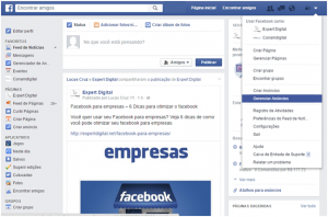 Acessando Gerenciador de Negócios - Como fazer remarketing no facebook - Como fazer remarketing no facebook