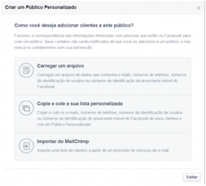 Criando Público Personalizado Facebook - 5