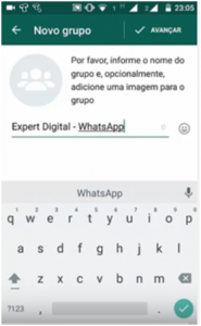Criando Grupo 3 - Grupos no Whatsapp