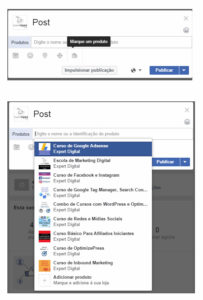Post - Produtos Mostrados, Nova função do Facebook.
